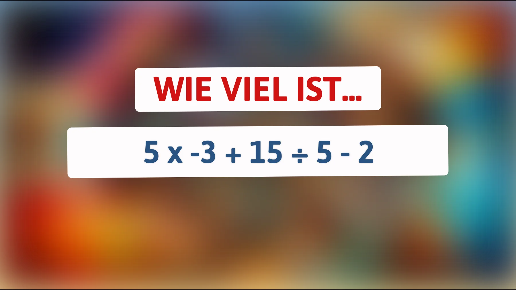 Nur 1% der Menschen schaffen es: Meistere dieses scheinbar einfache Rätsel und teste dein mathematisches Genie!"